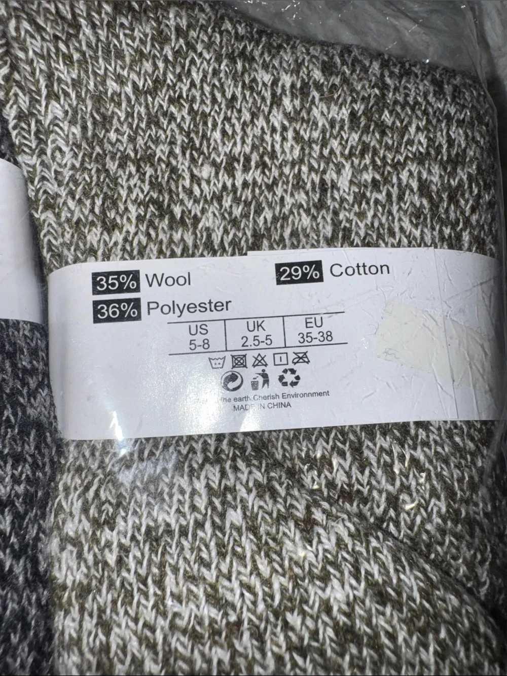 Cozy Marled Crew Socks - 5-Pack in Neutral Tones